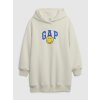 Detské mikinové šaty Gap × SmileyWorld® Béžová S Béžová Béžová