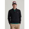 SVETER GANT SUPERFINE LAMBSWOOL HALF ZIP BLACK