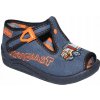 Befado detské papuče na zapínanie modré, veľkosť 18