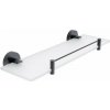Nimco Unix Polička, 40 cm, matné sklo/matná čierna UNC 13091BX-40-90