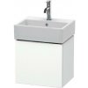 Duravit L-Cube - Umývadlová skrinka 40x43x34 cm, 1 dvierka, pánty vľavo, matná biela LC6245L1818