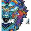 Drevené puzzle vlk