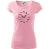 Matematické hodiny - Dámske tričko Pure - L ( Ružová )
