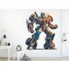 Nalepte.cz Robot Transformer textilní prelepiteľná nálepka na stenu list 120 x 143 cm