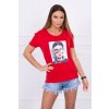 Dámske tričko s grafikou ženy MI5405 červené