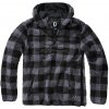 BRANDIT bunda Teddyfleece Worker Pullover Čierno-šedá Veľkosť: 5XL