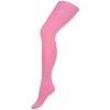 Detské bavlnené pančuchy 3D New Baby ružové s bodkami - 116 (5-6 rokov)