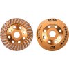 Kotúč brúsny diamantový dokončovací, 115mm, priečne lamely, EXTOL INDUSTRIAL 8703101