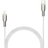 Dlhý nabíjací a dátový opletený kábel FIXED s konektormi USB-C/Lightning a podporou PD, 2 m, MFI, b FIXDB-CL2-WH