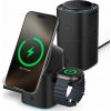 SPIGEN ESSENTIAL EF223MS 3IN1 QI2 ROTARY MAGNETIC MAGSAFE WIRELESS CHARGER BLACK