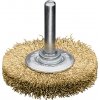 Lessmann 417543 | Rotačná kefa so stopkou priemer 6 mm mosadzný drôt, zvlnený priemer 70x16 / mosadzný drôt zvlnený 0,20