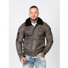 Cipo & Baxx pánska bunda CM164 BEIGE hnedá