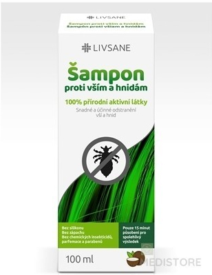 Livsane Šampón proti všiam a hnidám 100 ml