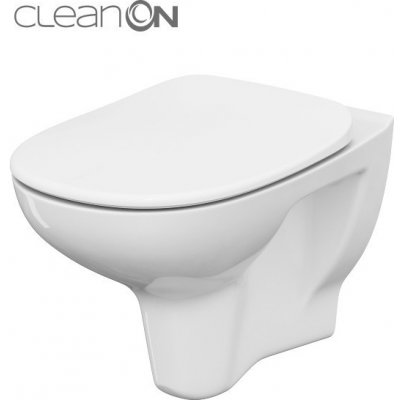 CERSANIT - SET 815 závesná WC misa ARTECO NEW cleanon ARTECO, sedátko polypropylén soft close S701-180