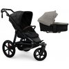 TFK ProA 2v1 Black Combi carrycot + Seat unit Hlboká vanička Sand