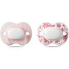 Tommee Tippee 334169 Cumlík silikónový Little London 0-6m, 2ks Ružová ks