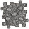 MUFFIK Ortopedická podložka - Dinosaurie vajcia tvrdé Farba: Sivá MFK-011-2-1-11