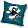 TipTrade Velurový Polštář NHL Color San Jose Sharks 40x40