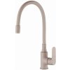Invena Joga, stojanková drezová batéria s flexibilným ramenom, béžová, BZ-32-P03-C