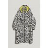 KABÁT KARL LAGERFELD PRINTED PARKA ELEKTRIKA BLACK/WHITE