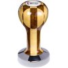 Buna café tamper, šachovnica, lak, SP, 53 mm, nerez lesk, plochý