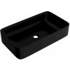 LaVita PASANA BLACK UMÝVADLO NA DOSKU 60,5 cm, čierne keramické