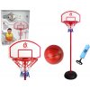 LEAN TOYS Basketbalový kôš – biely 210 cm