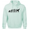 Karate Evolúcia - kop - Oversized mikina pánska Moon - kratšia + širšia - 3XL ( Frost )