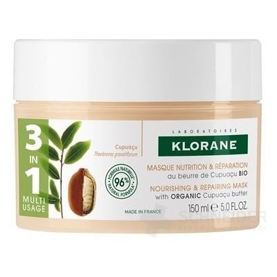 Klorane Cupuaçu Fleur de Cupuacu maska pre poškodené vlasy 150 ml