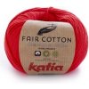 FAIR COTTON Katia Farby FAIR COTTON: 04 červená 100% bavlna