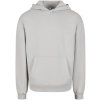 Build Your Brand Hebká pánska mikina cez hlavu Fluffy - Svetlá asfaltová | XXXXXL
