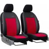 Autopoťahy Exclusive Alcantara 1+1 predné (Alcantara-koža) červeno-čierne Pok-ter