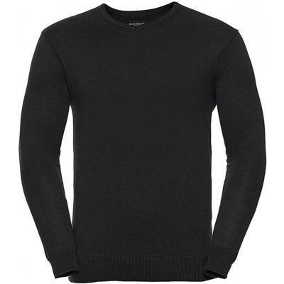 Russel V-Neck sveter pletený čierny