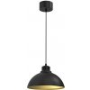 Luminex | Luster na lanku SVEN 1xE27/15W/230V čierna/zlatá | LU9116