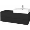 Dreja Kúpeľňová skrinka MODULE SZZ4 120 umývadlo Kube - N03 Graphite / N03 Graphite / Pravé