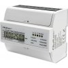 Trojfázový obojsmerný elektronický merač Qoltec | Merač spotreby energie na DIN lištu | 400V | 100A | LCD | 4P