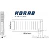 Korad Radiators 22VKP 600 x 1600 mm