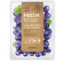 Tony Moly Fresh To Go Grape Mask Sheet Тextílna maska s extraktom z hrozna Fresh To Go Grape Mask Shee 20 g