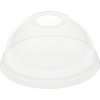 DUNI Viečko dome recyklovaný PET tr hole 41/47/59 cl (50 ks)