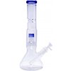 WeedShop Sklenený bong s Drum perkoláciou, 32 cm Farba: Modrá