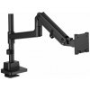Digitus Jednoduché stolní rameno s upínacím mechanismem a plynovou pružinou 1x LCD max. 57 27 kg, VESA: 75x75, 100x100, černé