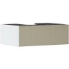 Hansgrohe Xevolos E - Umývadlová skrinka, 28x78x55 cm, 1 zásuvka, matná biela/štruktúrovaný bronz 54310390