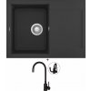 Elleci EASY 135 G40 full black + Deante NEO LUNO BOC N72M čierna matná