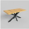 Femix Rozkladací jedálenský stôl SAMLE 150-190 x 80 cm dub craft čierna