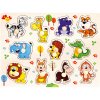 Bino Drevené puzzle safari 11 dielikov