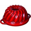 Český Smalt Liatinová smaltovaná forma na pečenie Sofie bábovka GOURMETINA 22cm Shadow red