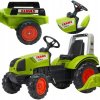 Falk Šliapací traktor 1040B Claas Arion 430 s vlečkou