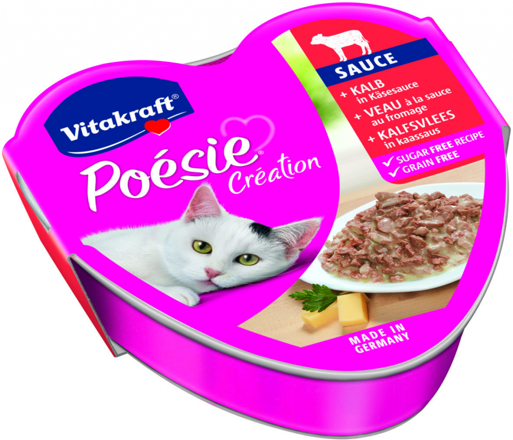 Vitakraft Cat Poésie teľacie v syrovej omáčke 85 g