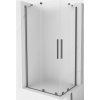 MEXEN/S - Velar Duo sprchovací kút, posuvné dvere 90 x 80, dekor, grafit metal 871-090-080-32-95