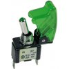 Spínač páčkový 12 V 20 A zelený Model 4 Lampa